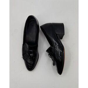 Rebecca Minkoff Edie Black Patent Leather Tassel Loafers Size 8M